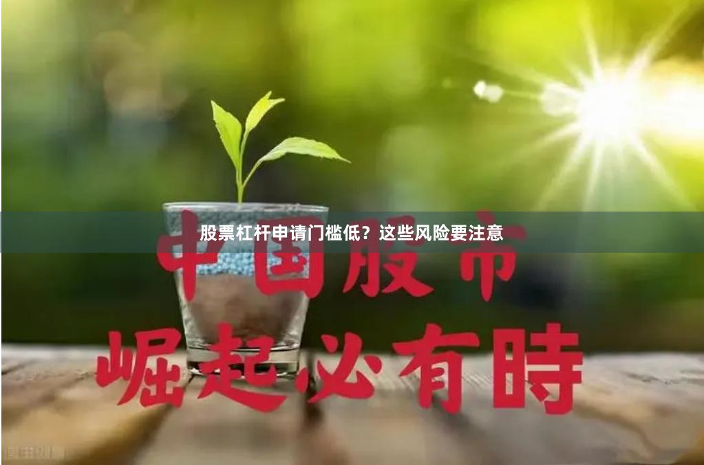 股票杠杆申请门槛低？这些风险要注意